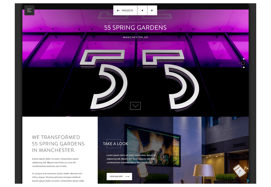 Menholda created the website for construction company ARCO to present their services